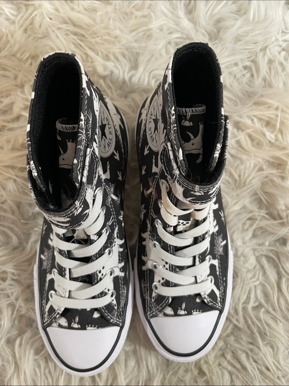 Converse Chuck Taylor All Star EasyOn High PS 'Dino Party' Slip On Size 3 NEW - Picture 4 of 15